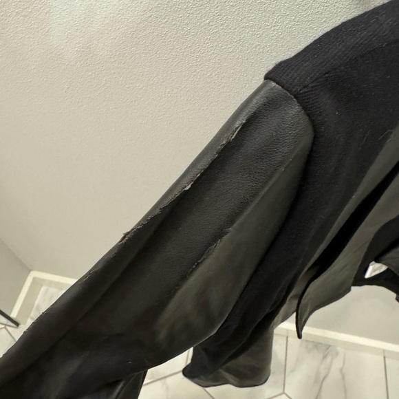 Velvet Multi Material Coat - Picture 2 of 6